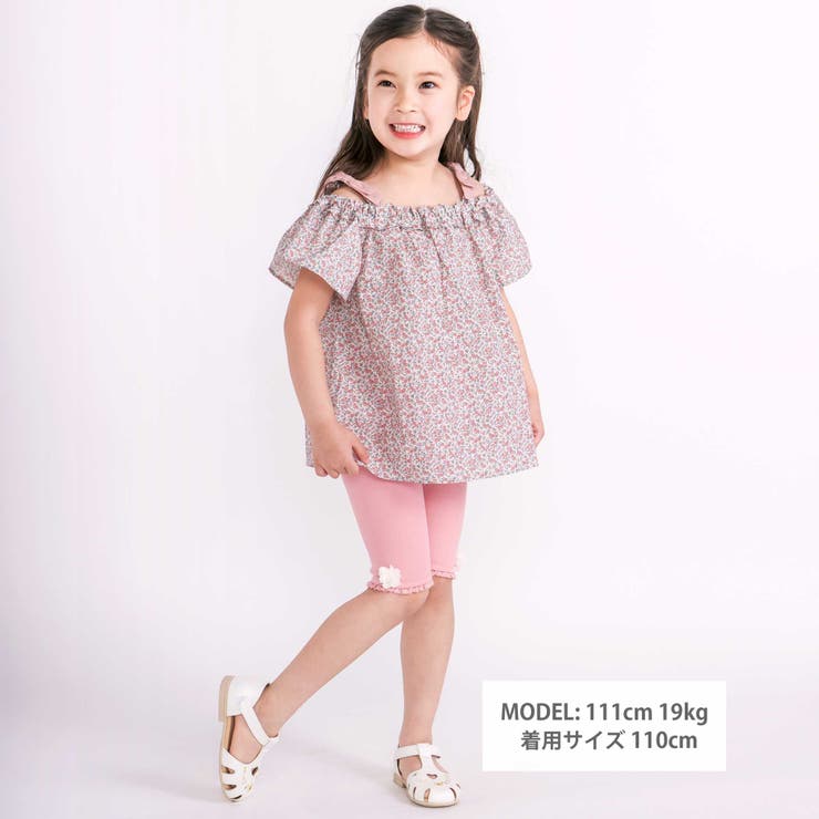 肩リボン付き花柄チュニック(90~130cm) | SLAP SLIP | 詳細画像2 