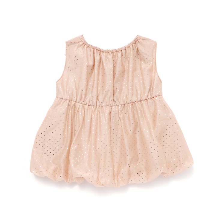 キラキラ箔プリントリボン付きバルーンオーガンジーブラウス(80~130cm) | SLAP SLIP | 詳細画像10 