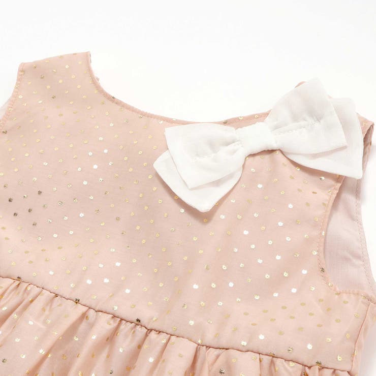 キラキラ箔プリントリボン付きバルーンオーガンジーブラウス(80~130cm) | SLAP SLIP | 詳細画像11 