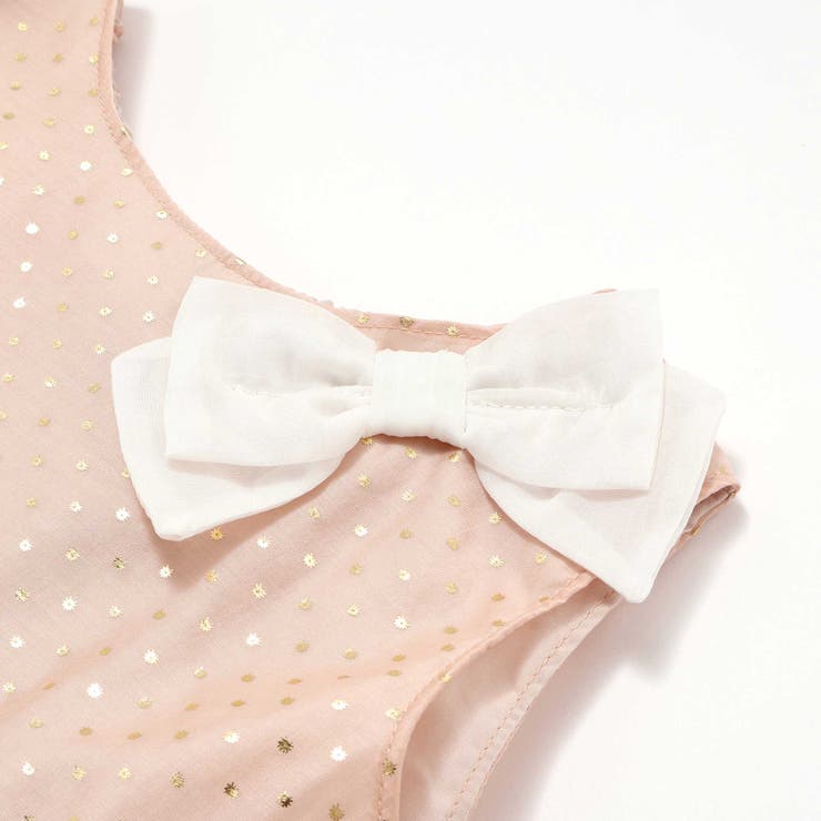 キラキラ箔プリントリボン付きバルーンオーガンジーブラウス(80~130cm) | SLAP SLIP | 詳細画像12 