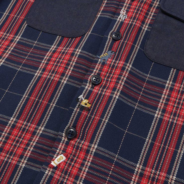 【お揃い】ツイル胸ポケットチェックシャツ(80~130cm) | SLAP SLIP | 詳細画像15 