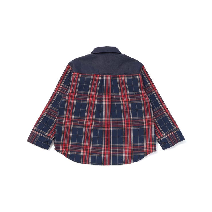 【お揃い】ツイル胸ポケットチェックシャツ(80~130cm) | SLAP SLIP | 詳細画像8 