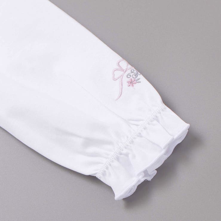 レース襟キラキラお花ボタンキャンディスリーブブラウス(110~130cm) | SLAP SLIP | 詳細画像11 