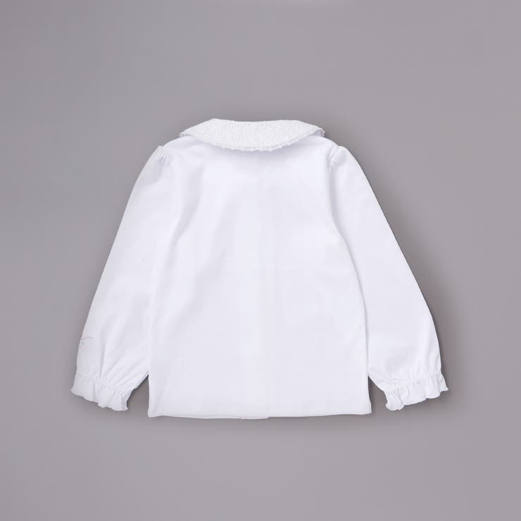 レース襟キラキラお花ボタンキャンディスリーブブラウス(110~130cm) | SLAP SLIP | 詳細画像6 