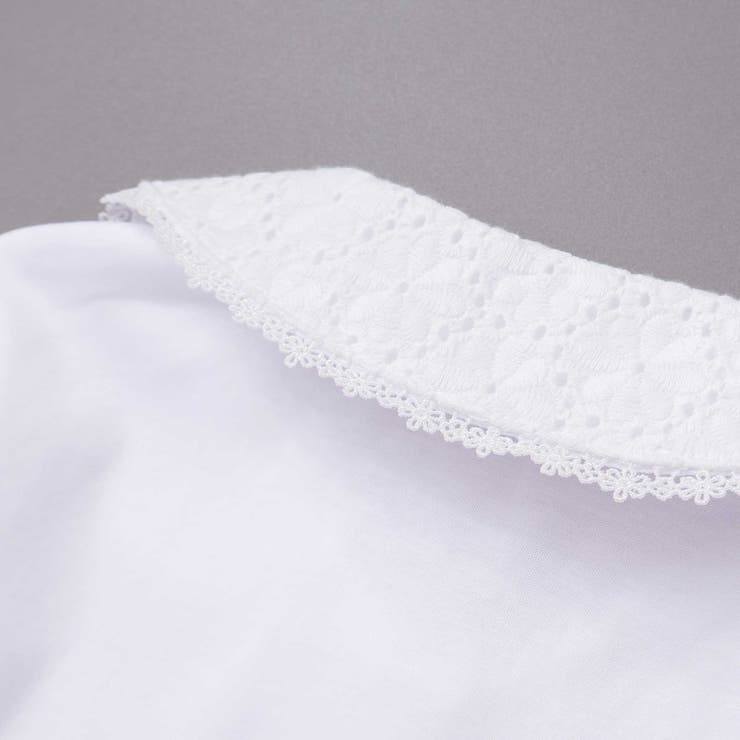 レース襟キラキラお花ボタンキャンディスリーブブラウス(110~130cm) | SLAP SLIP | 詳細画像8 