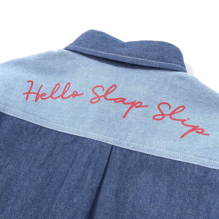 はたらくくるま刺しゅう胸ポケット切り替えデザインシャツ(80~130cm) | SLAP SLIP | 詳細画像10 