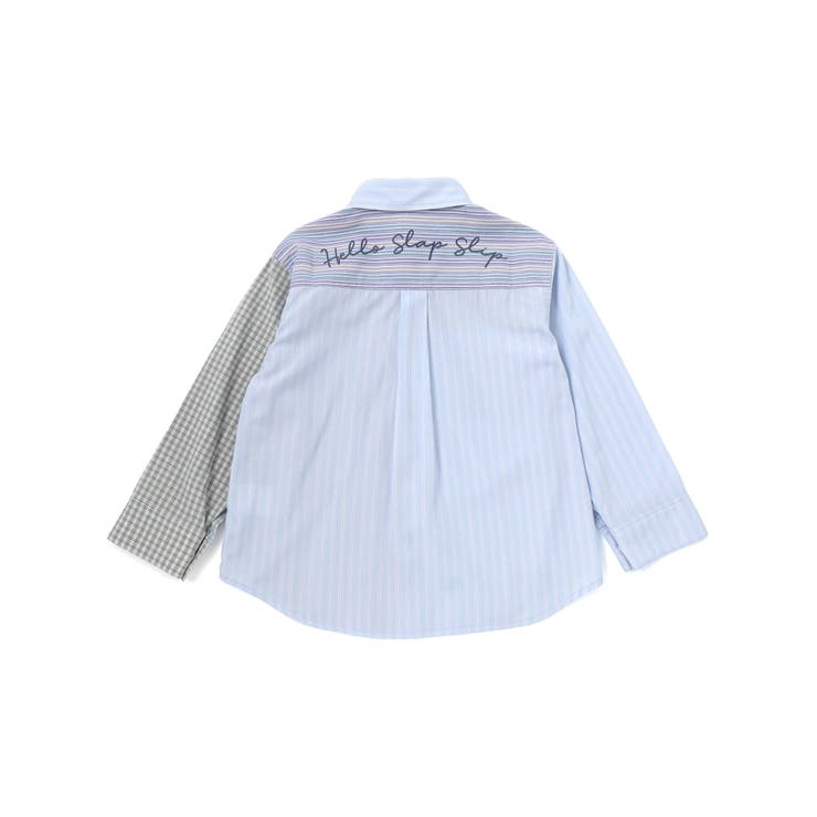 はたらくくるま刺しゅう胸ポケット切り替えデザインシャツ(80~130cm) | SLAP SLIP | 詳細画像16 