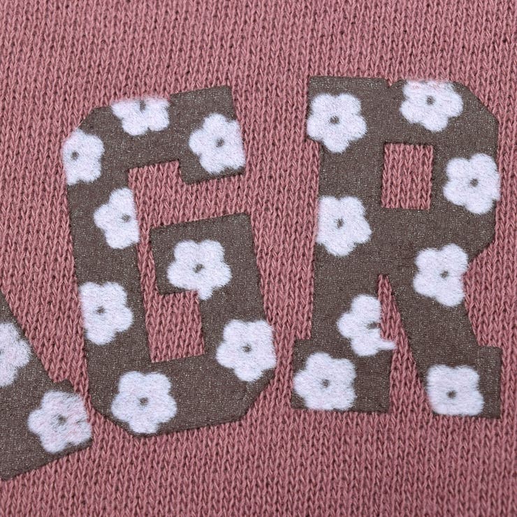 襟付花柄カレッジロゴプリントトレーナー(80~130cm) | SLAP SLIP | 詳細画像10 