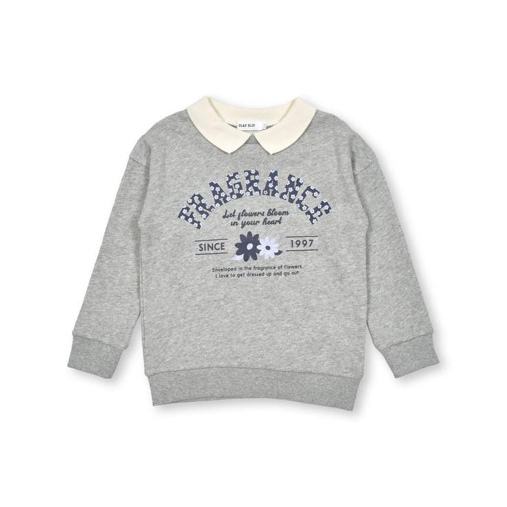 襟付花柄カレッジロゴプリントトレーナー(80~130cm) | SLAP SLIP | 詳細画像13 