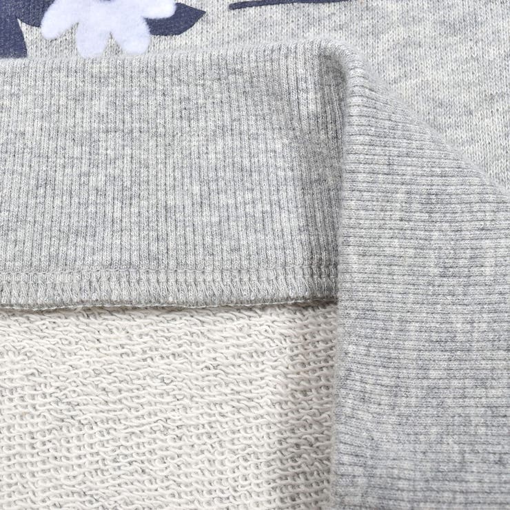 襟付花柄カレッジロゴプリントトレーナー(80~130cm) | SLAP SLIP | 詳細画像19 