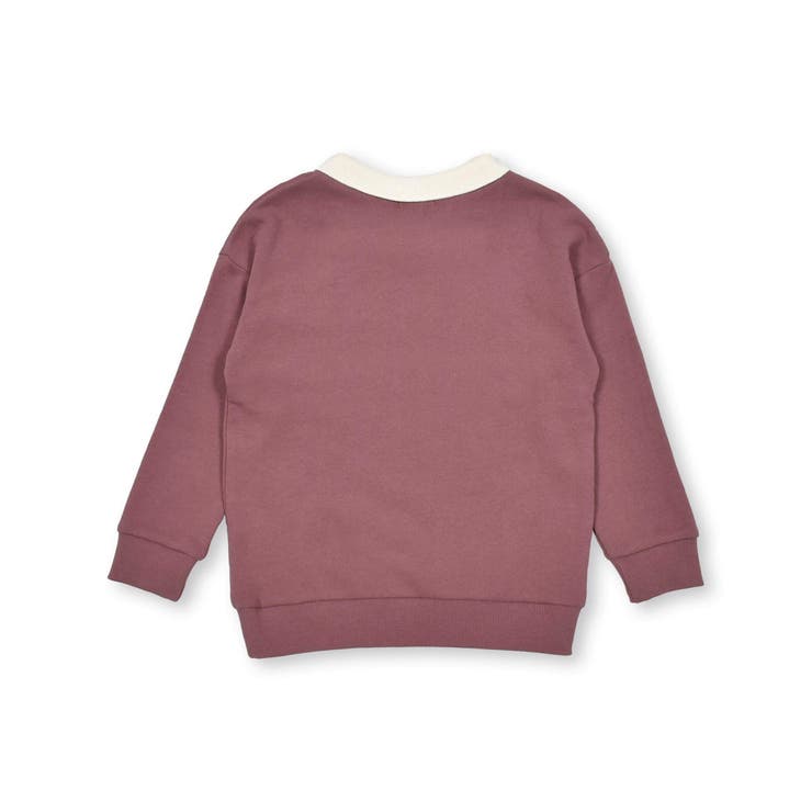 襟付花柄カレッジロゴプリントトレーナー(80~130cm) | SLAP SLIP | 詳細画像7 