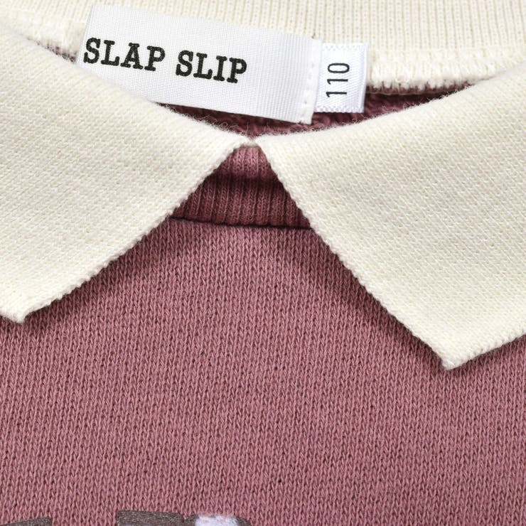 襟付花柄カレッジロゴプリントトレーナー(80~130cm) | SLAP SLIP | 詳細画像8 