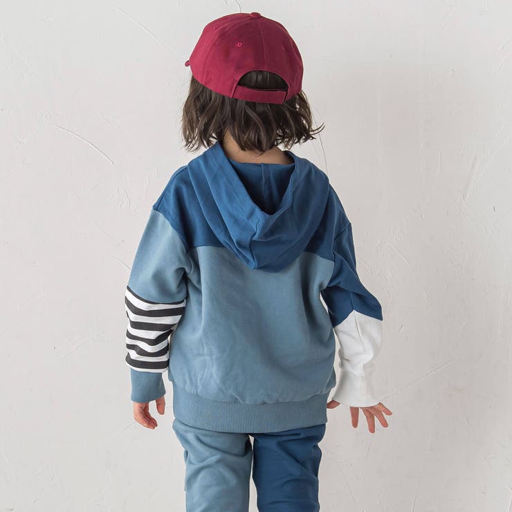 【お揃い】おめめギョロギョロモンスターバイカラーフーディ(80~130cm) | SLAP SLIP | 詳細画像5 