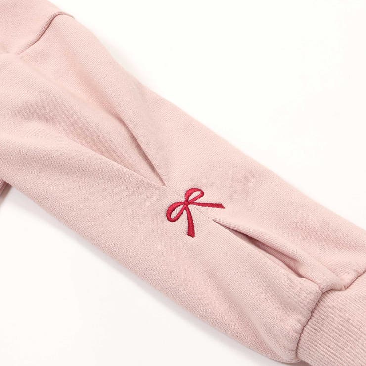 袖口タックサガラ刺しゅうリボンモチーフフーディー(80~130cm) | SLAP SLIP | 詳細画像16 