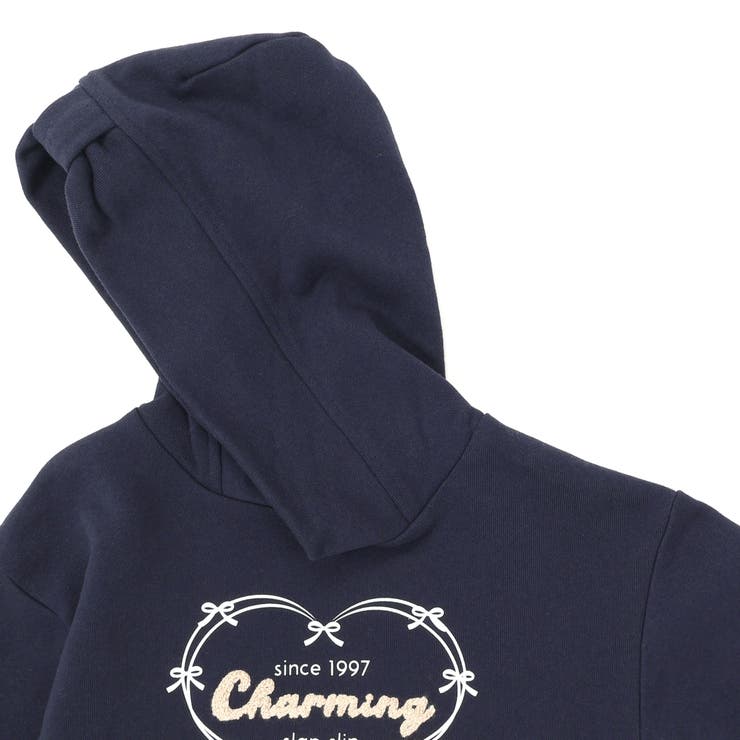 袖口タックサガラ刺しゅうリボンモチーフフーディー(80~130cm) | SLAP SLIP | 詳細画像6 