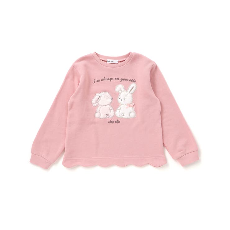 アニマルクマウサギ裾スカラップトレーナー(80~130cm) | SLAP SLIP | 詳細画像10 