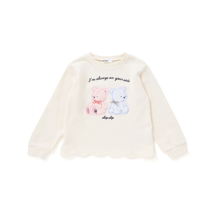 アニマルクマウサギ裾スカラップトレーナー(80~130cm) | SLAP SLIP | 詳細画像6 