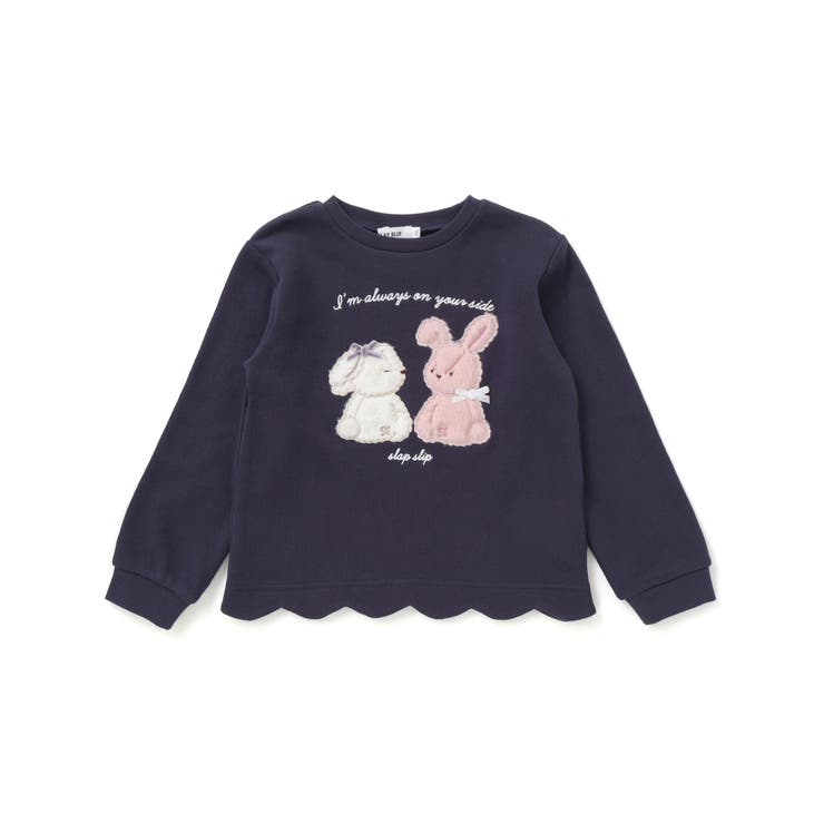 アニマルクマウサギ裾スカラップトレーナー(80~130cm) | SLAP SLIP | 詳細画像8 