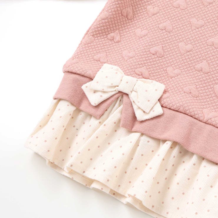 ハート柄コーデュロイ切り替えトレーナー(80~130cm) | SLAP SLIP | 詳細画像15 