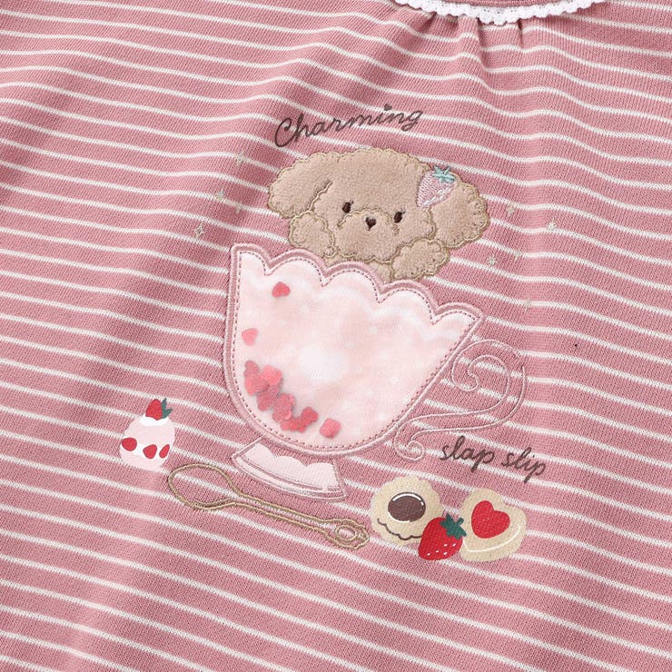 ネコクマイヌアニマルオーガンジーパッチモチーフトレーナー(80~130cm) | SLAP SLIP | 詳細画像15 