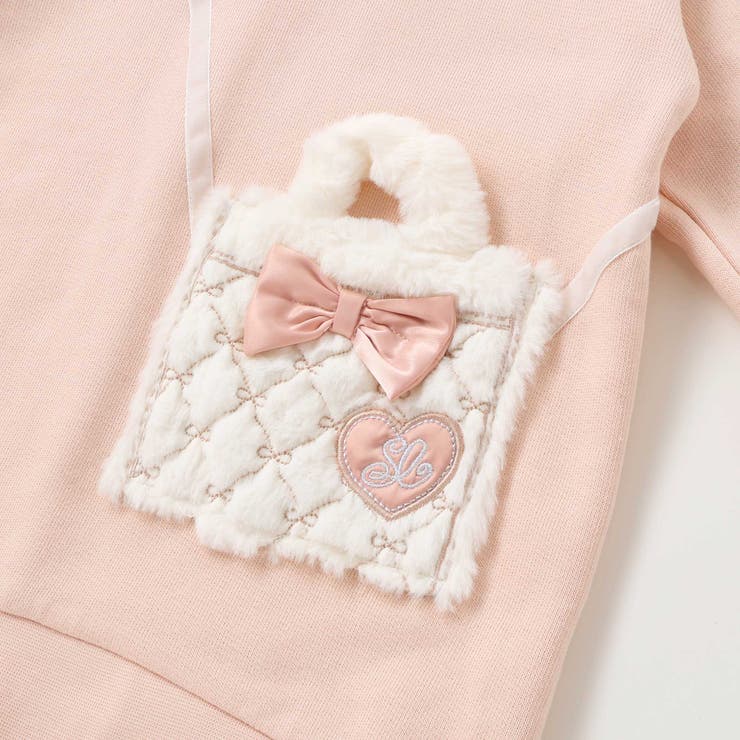 リボン付きファーポシェットパッチトレーナー(80~130cm) | SLAP SLIP | 詳細画像12 