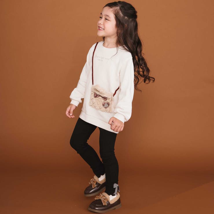 リボン付きファーポシェットパッチトレーナー(80~130cm) | SLAP SLIP | 詳細画像4 