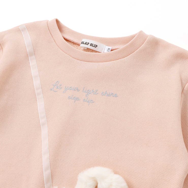 リボン付きファーポシェットパッチトレーナー(80~130cm) | SLAP SLIP | 詳細画像9 