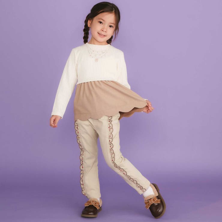 キラキラネックレスモチーフドッキングトレーナー(80~130cm) | SLAP SLIP | 詳細画像4 