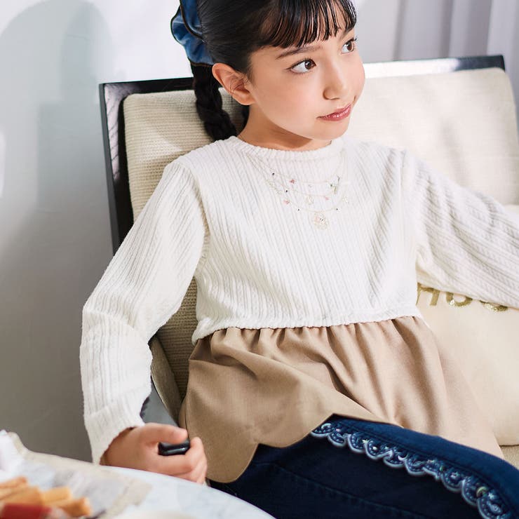 キラキラネックレスモチーフドッキングトレーナー(80~130cm) | SLAP SLIP | 詳細画像5 