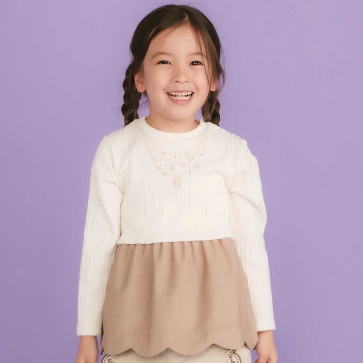 キラキラネックレスモチーフドッキングトレーナー(80~130cm) | SLAP SLIP | 詳細画像6 