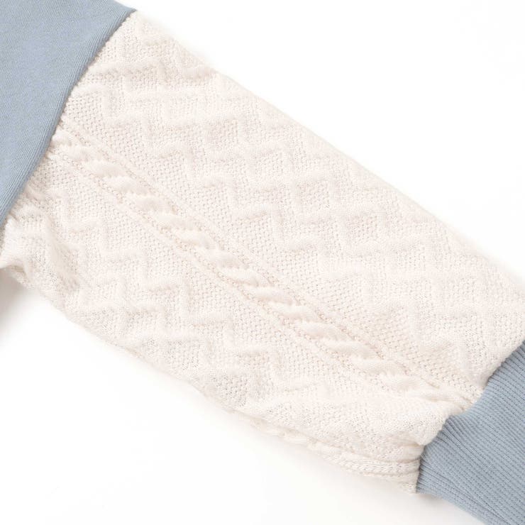 ガタゴト電車サガラ刺しゅう袖切り替えトレーナー(80~130cm) | SLAP SLIP | 詳細画像10 