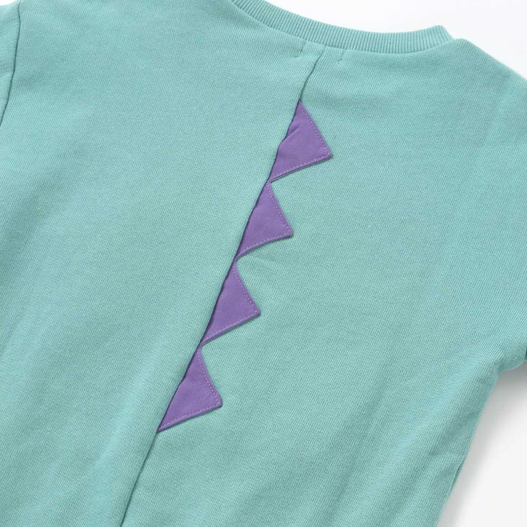 無地ボーダーいろんな恐竜刺しゅうトレーナー(80~130cm) | SLAP SLIP | 詳細画像10 