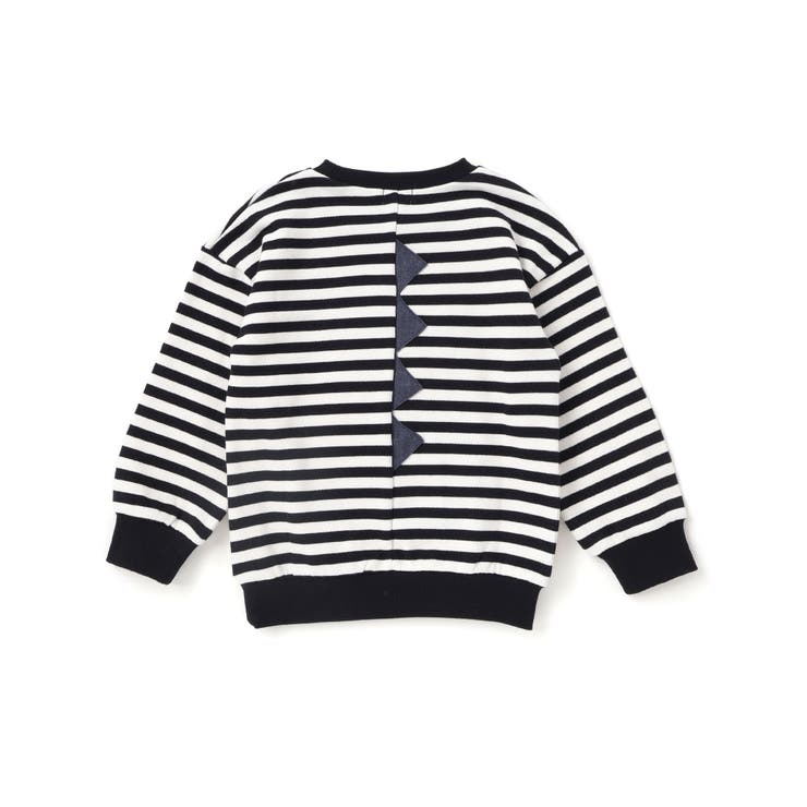 無地ボーダーいろんな恐竜刺しゅうトレーナー(80~130cm) | SLAP SLIP | 詳細画像15 