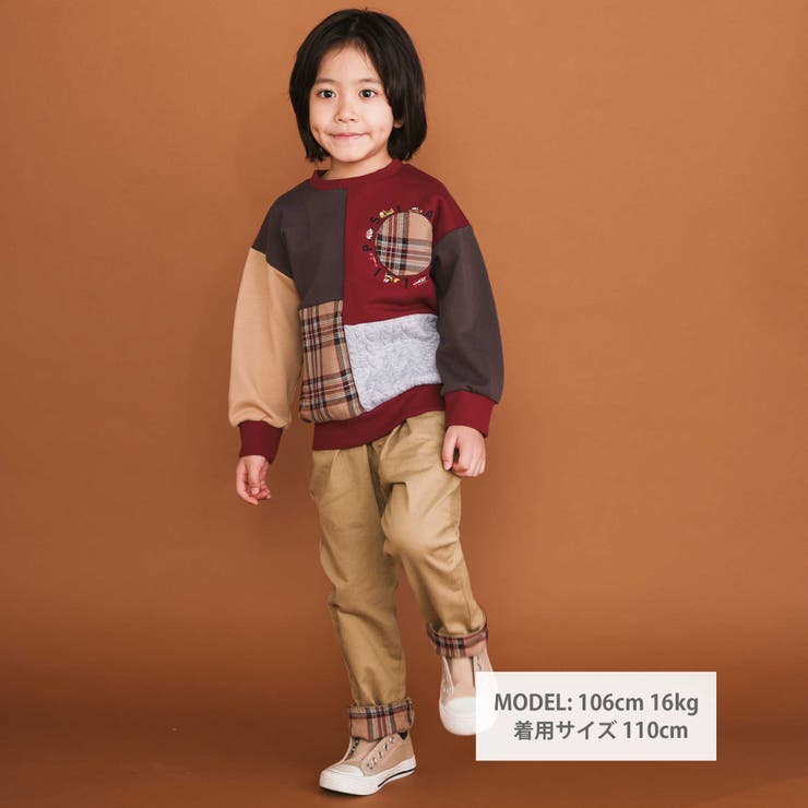 はたらくくるままんまるポケットチェック切り替えトレーナー | SLAP SLIP | 詳細画像2 