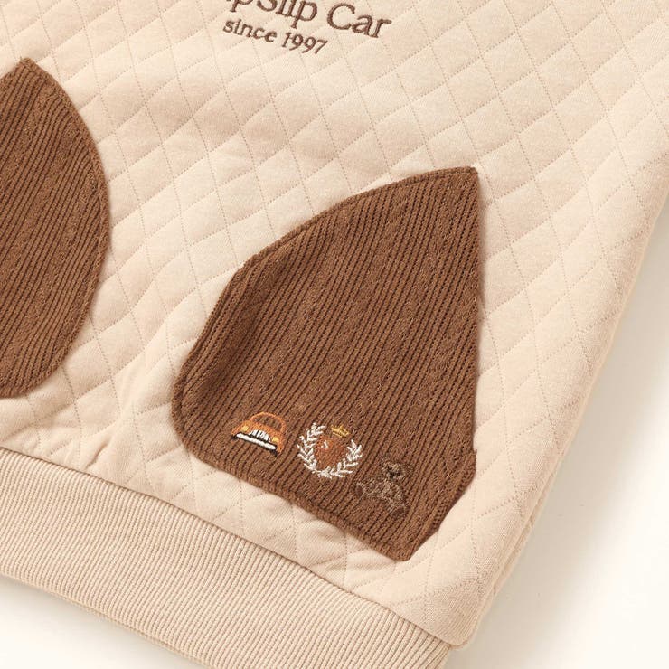 クマアニマル刺しゅうポケット付き長袖トレーナー(80~130cm) | SLAP SLIP | 詳細画像12 