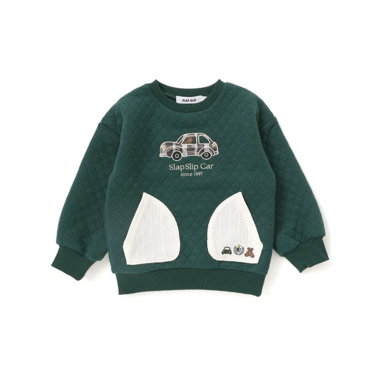 クマアニマル刺しゅうポケット付き長袖トレーナー(80~130cm) | SLAP SLIP | 詳細画像5 