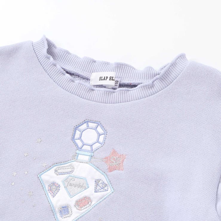 ケーキパフュームボトルモチーフキラキラパッチ刺しゅうトレーナー(80~130cm… | SLAP SLIP | 詳細画像10 