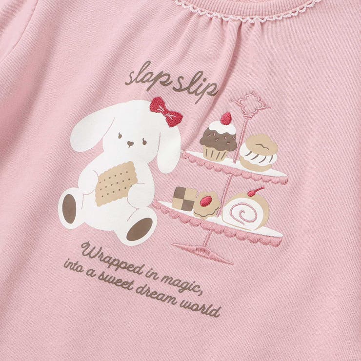 ウサギネコアニマルフェミニンモチーフトレーナー(80～130cm） | SLAP SLIP | 詳細画像7 