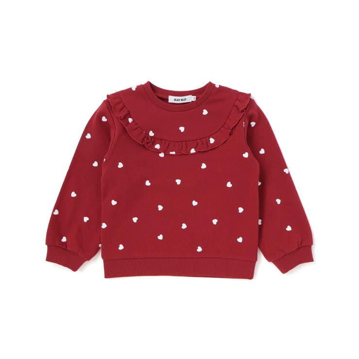 ハート総柄フリル付きガーリートレーナー(80~130cm) | SLAP SLIP | 詳細画像10 