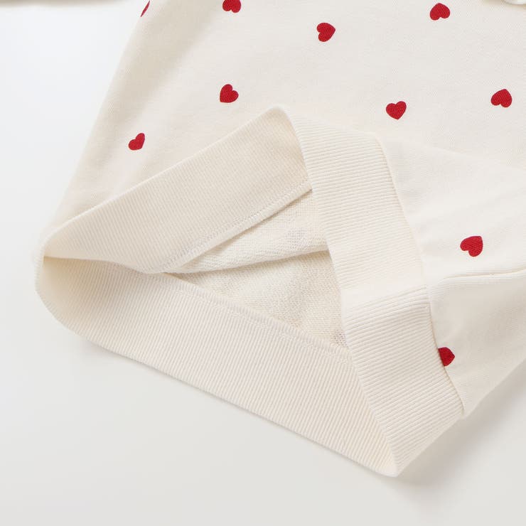 ハート総柄フリル付きガーリートレーナー(80~130cm) | SLAP SLIP | 詳細画像8 