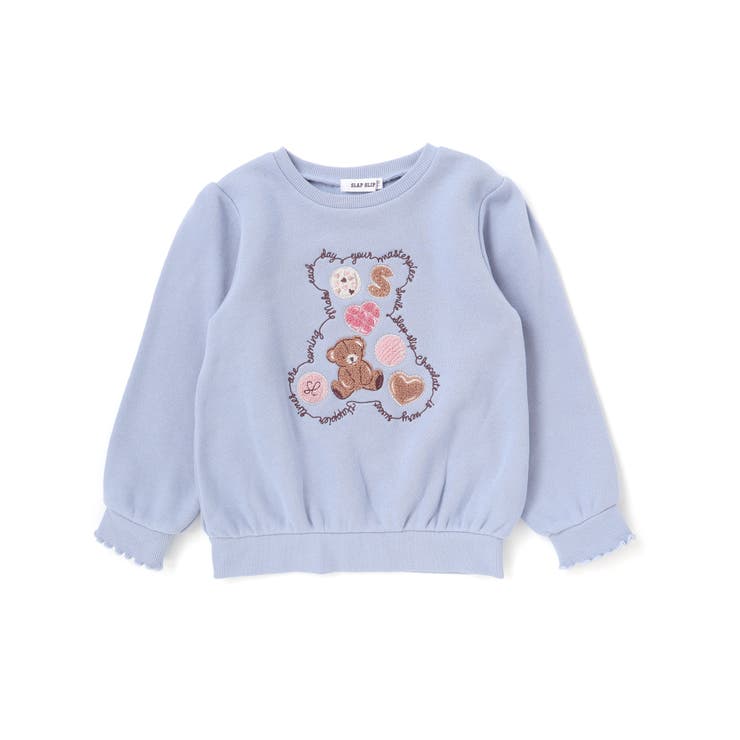 【裏起毛】アニマルいろんなクマサガラ刺しゅうトレーナー(80~130cm) | SLAP SLIP | 詳細画像18 