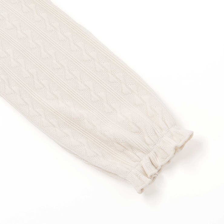 【裏起毛】ハートチェリーイチゴ刺しゅう襟付き袖切り替え裾スカラップトレーナー(8… | SLAP SLIP | 詳細画像10 