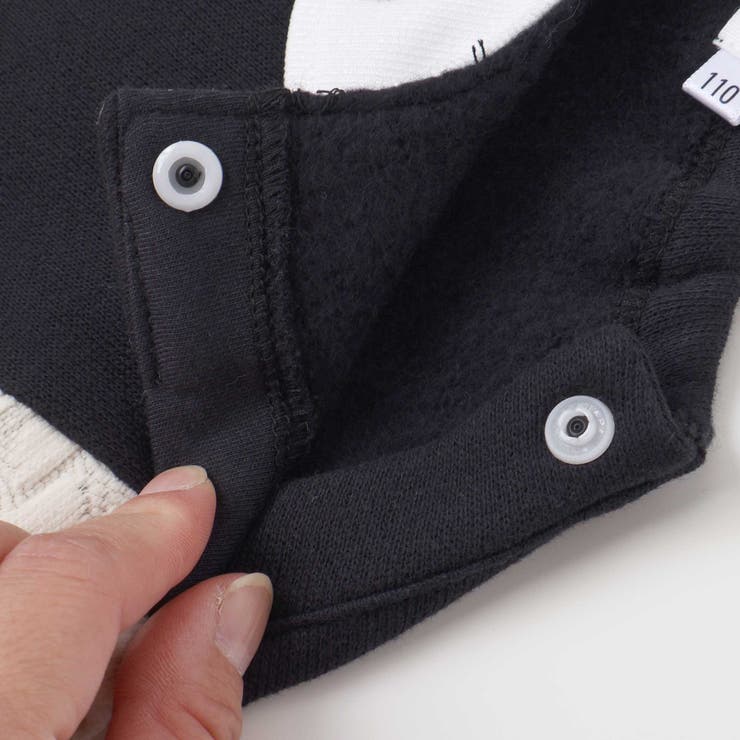 【裏起毛】ハートチェリーイチゴ刺しゅう襟付き袖切り替え裾スカラップトレーナー(8… | SLAP SLIP | 詳細画像8 