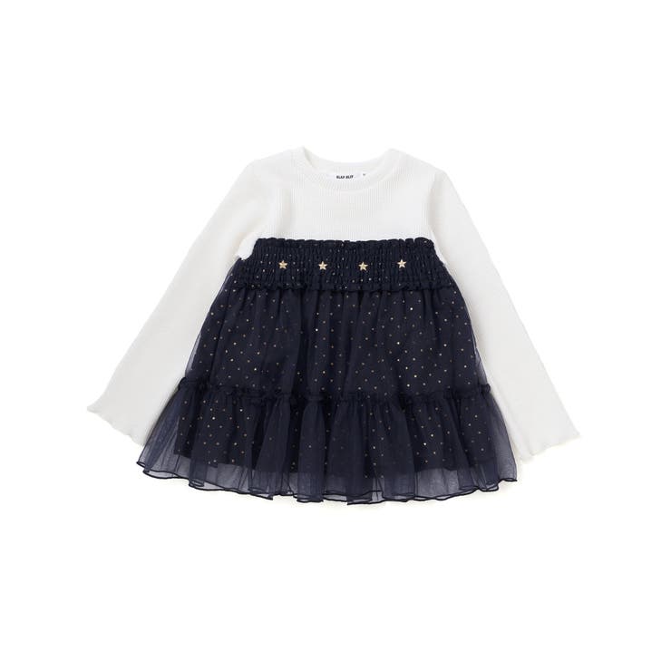 キラキラきらめくお星さまふんわりチュールトレーナー(80~130cm) | SLAP SLIP | 詳細画像16 