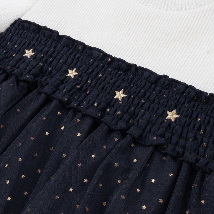 キラキラきらめくお星さまふんわりチュールトレーナー(80~130cm) | SLAP SLIP | 詳細画像18 