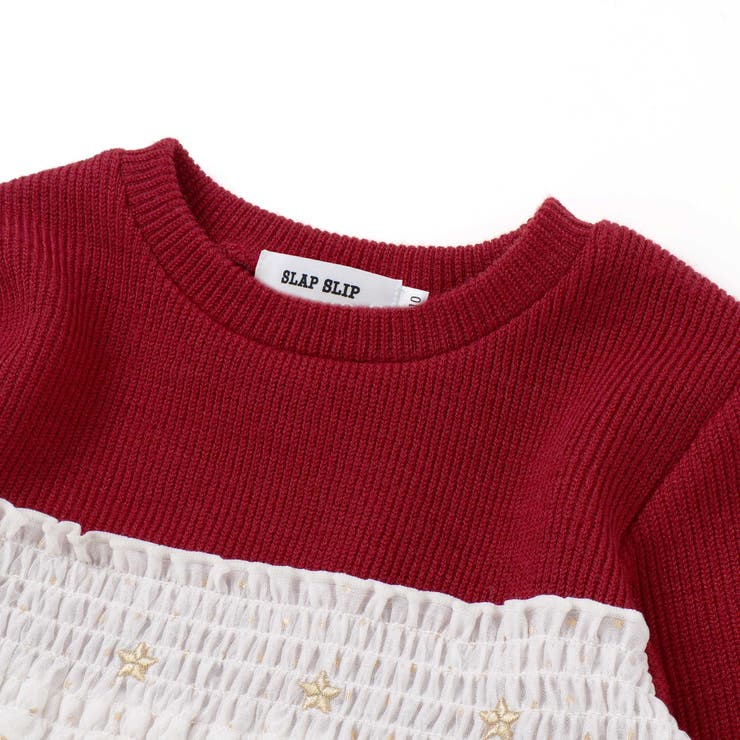 キラキラきらめくお星さまふんわりチュールトレーナー(80~130cm) | SLAP SLIP | 詳細画像7 