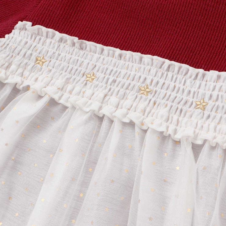 キラキラきらめくお星さまふんわりチュールトレーナー(80~130cm) | SLAP SLIP | 詳細画像8 