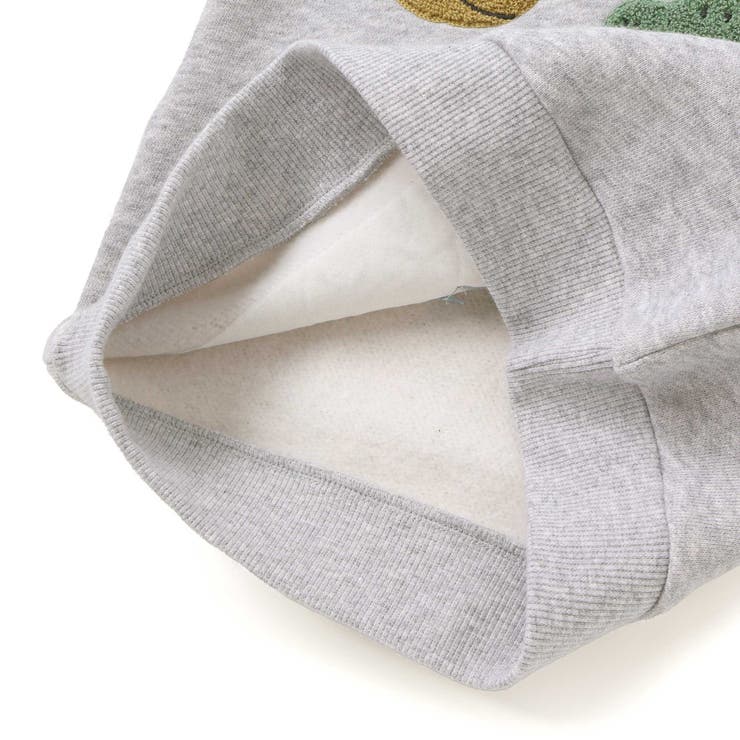 【裏起毛】はたらくくるまイヌ恐竜サガラ刺しゅうトレーナー(80~130cm) | SLAP SLIP | 詳細画像17 