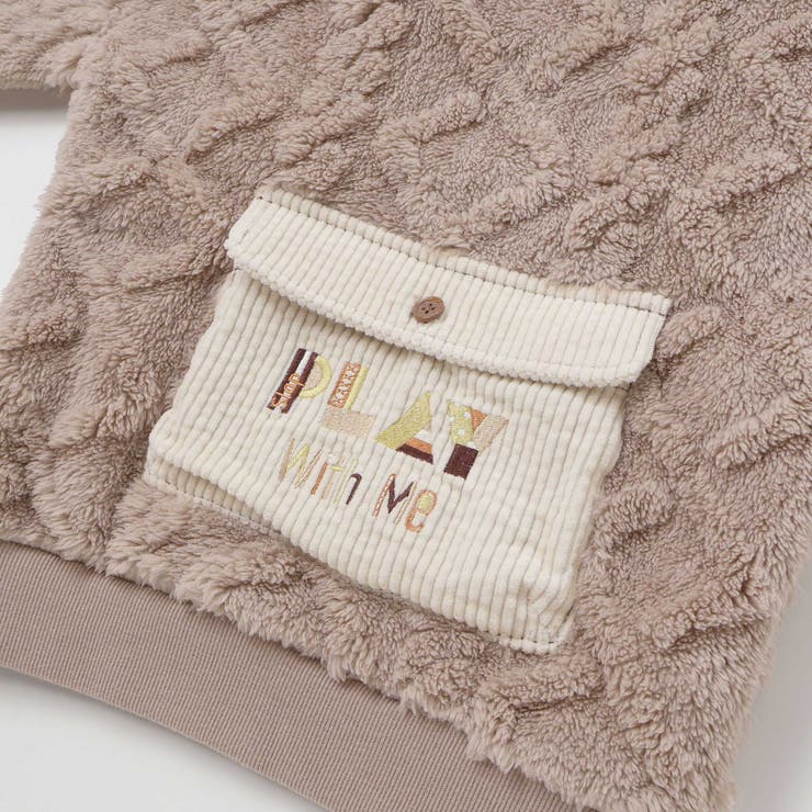 【お揃い】フラップポケット付きケーブルボアトレーナー(80~130cm) | SLAP SLIP | 詳細画像10 