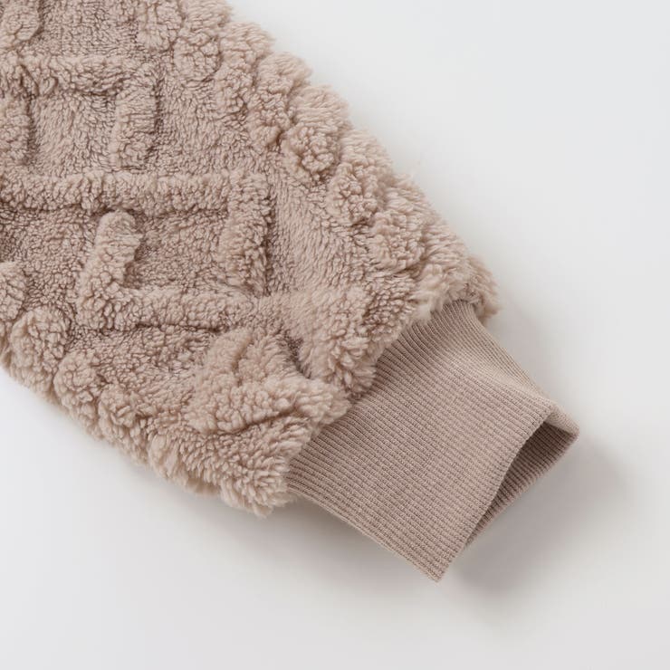 【お揃い】フラップポケット付きケーブルボアトレーナー(80~130cm) | SLAP SLIP | 詳細画像12 